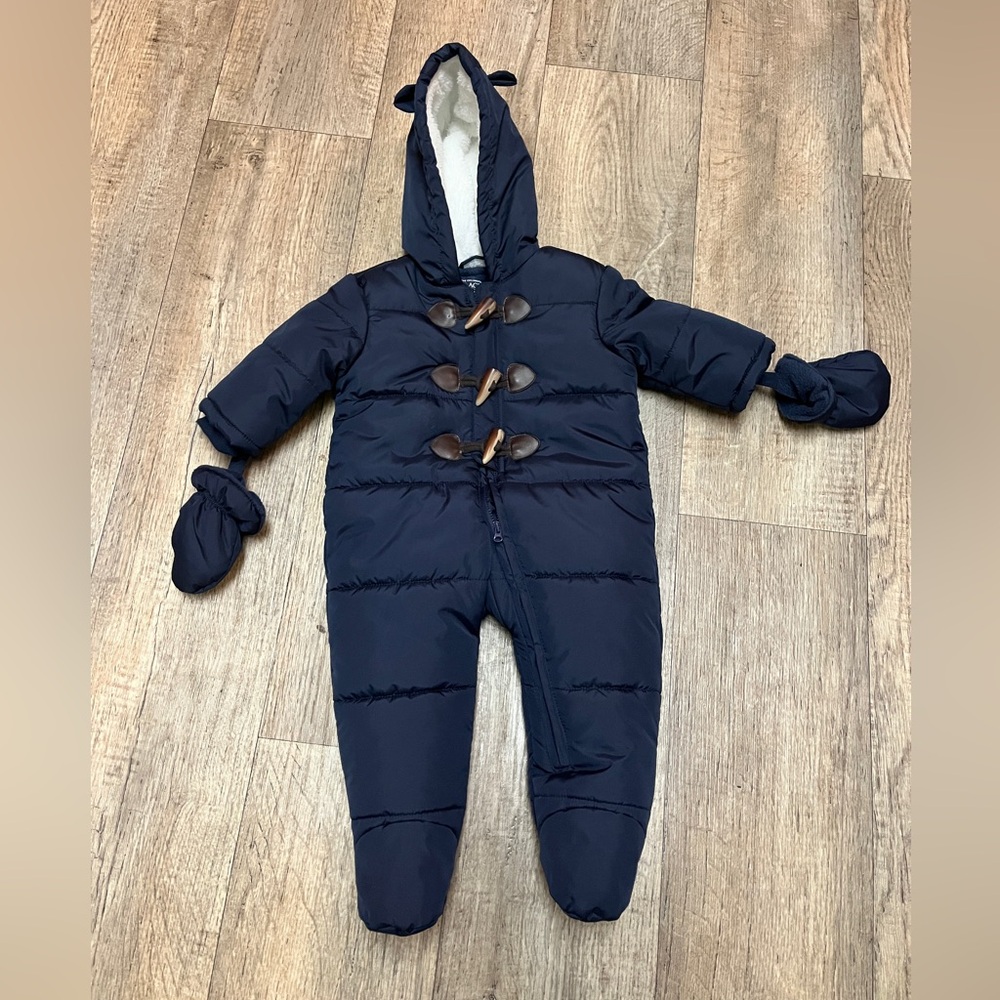 The Children's Place Navy One Piece Snowsuit